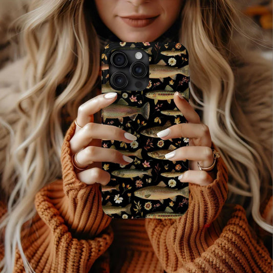 Vintage Trout Fish Tougth Phone Case