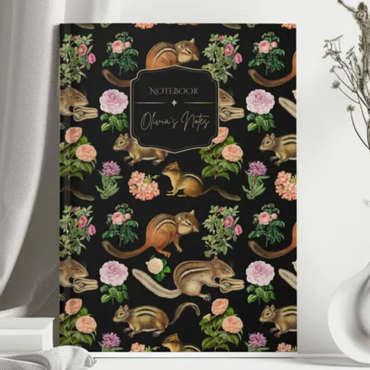 Vintage Woodland Chipmunk Journal