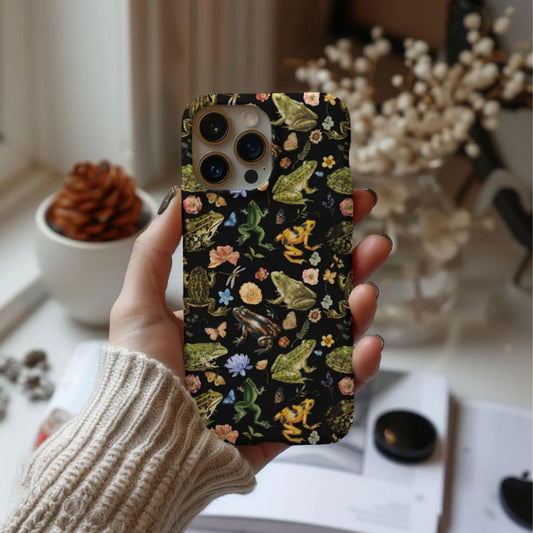 Floral Frog Tough Phone Case