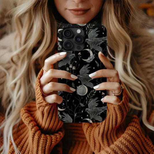 Celestial Raven Protective Phone Case