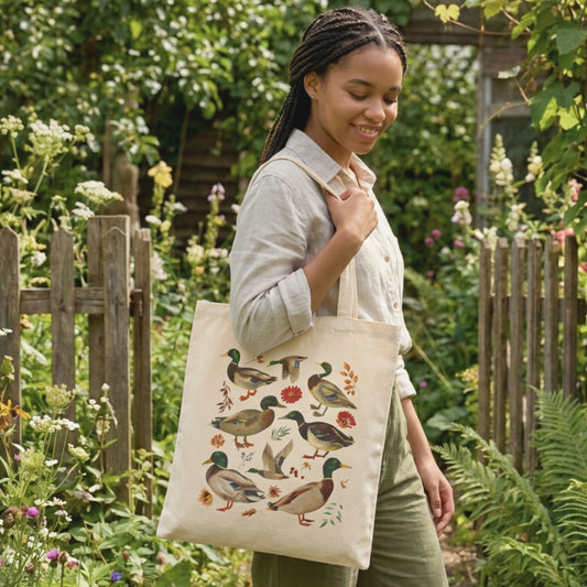 Mallard Duck Canvas Tote
