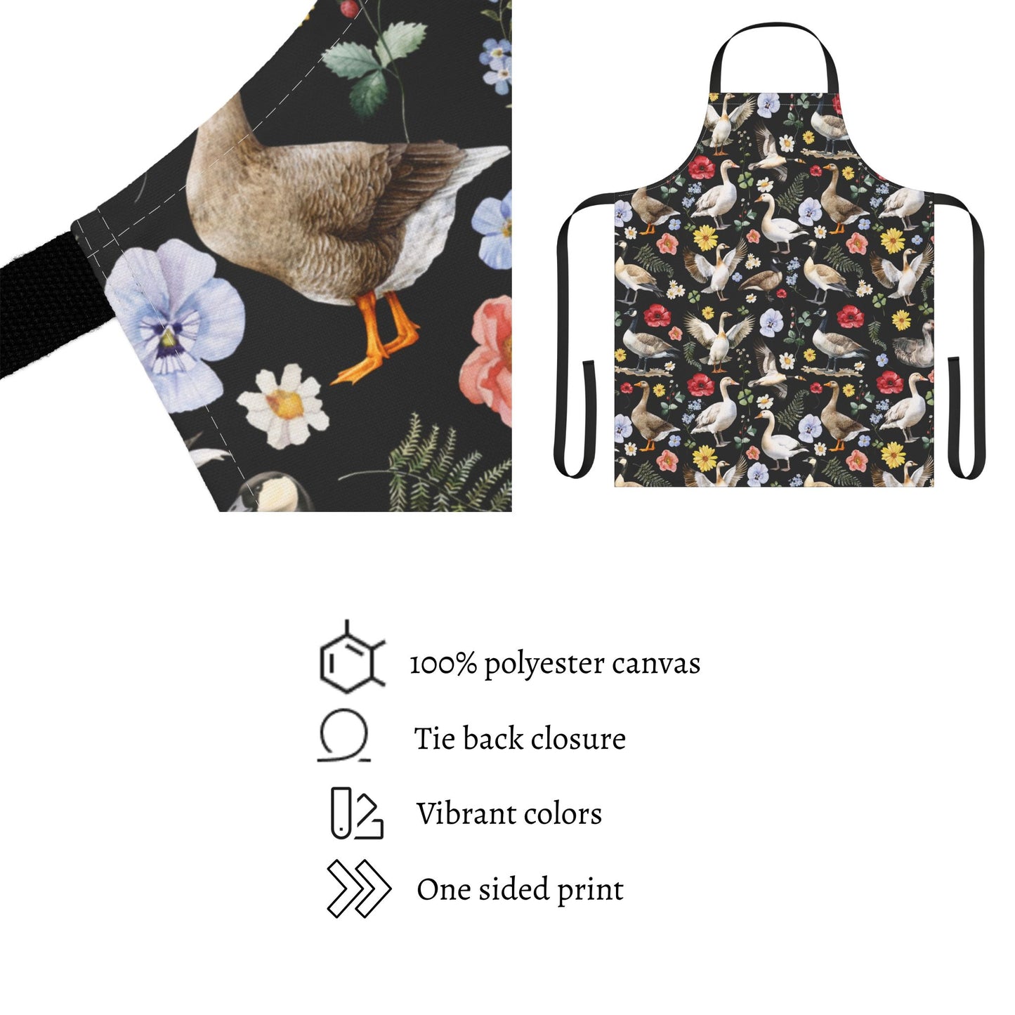 Floral Goose Apron
