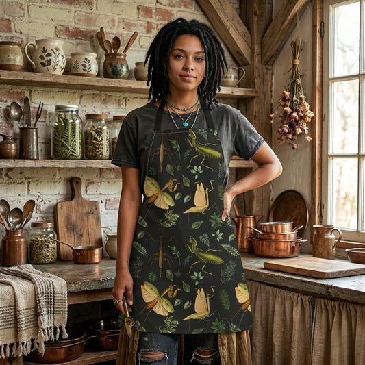 Botanical Praying Mantis Apron