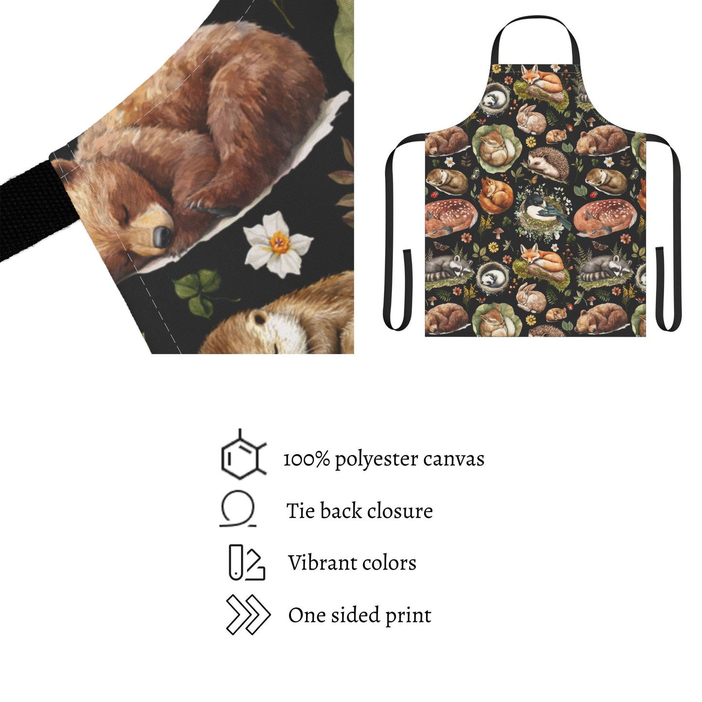 Woodland Sleeping Animals Apron