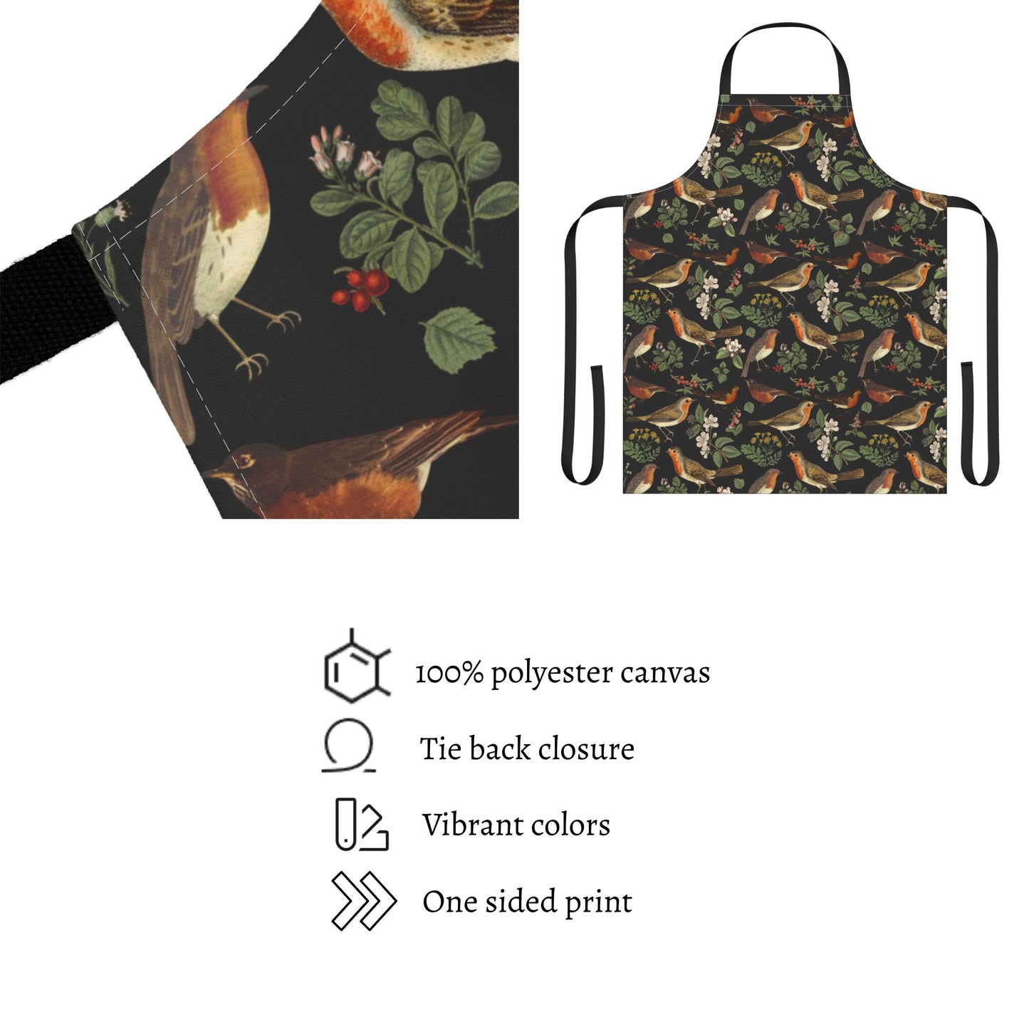 American Robin Birds Apron