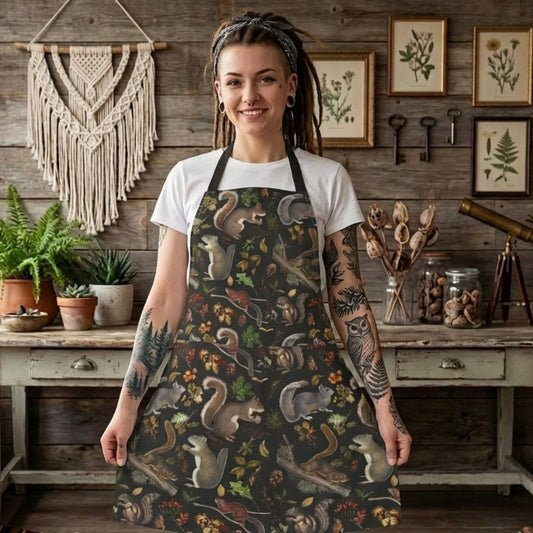 Vintage Squirrels Apron