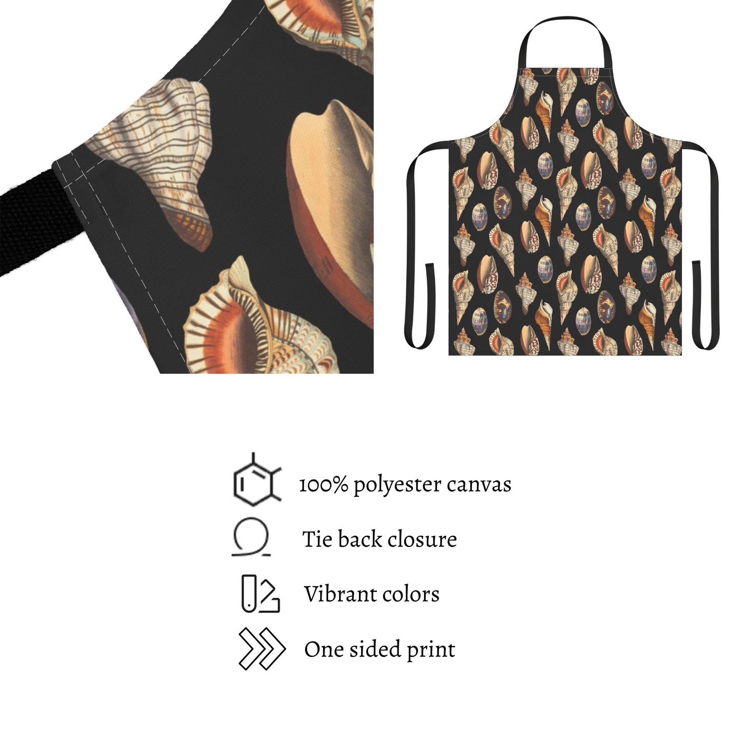 Vintage Sea Shells Apron