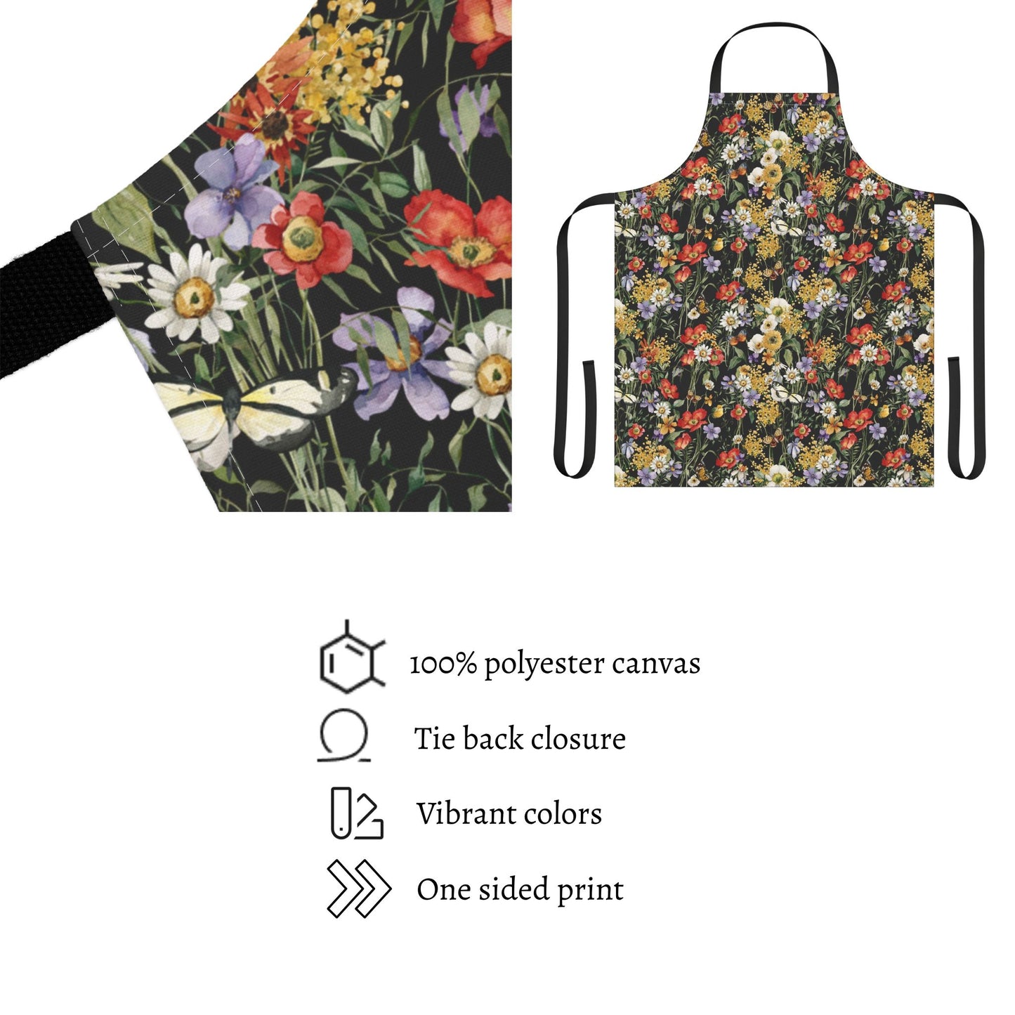 Colorful Wildflowers Apron