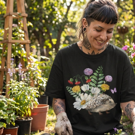 Wildflower Hedgehog T-Shirt