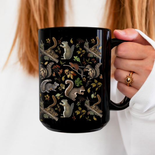 Vintage Squirrel Ceramic Mug