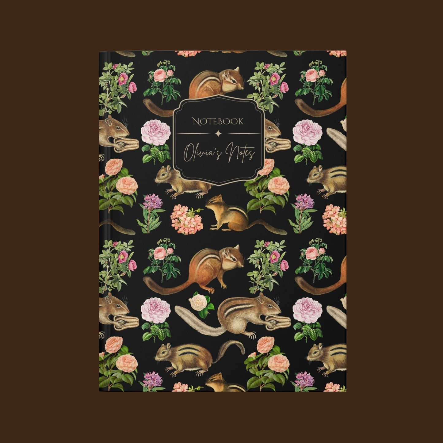 Vintage Woodland Chipmunk Journal