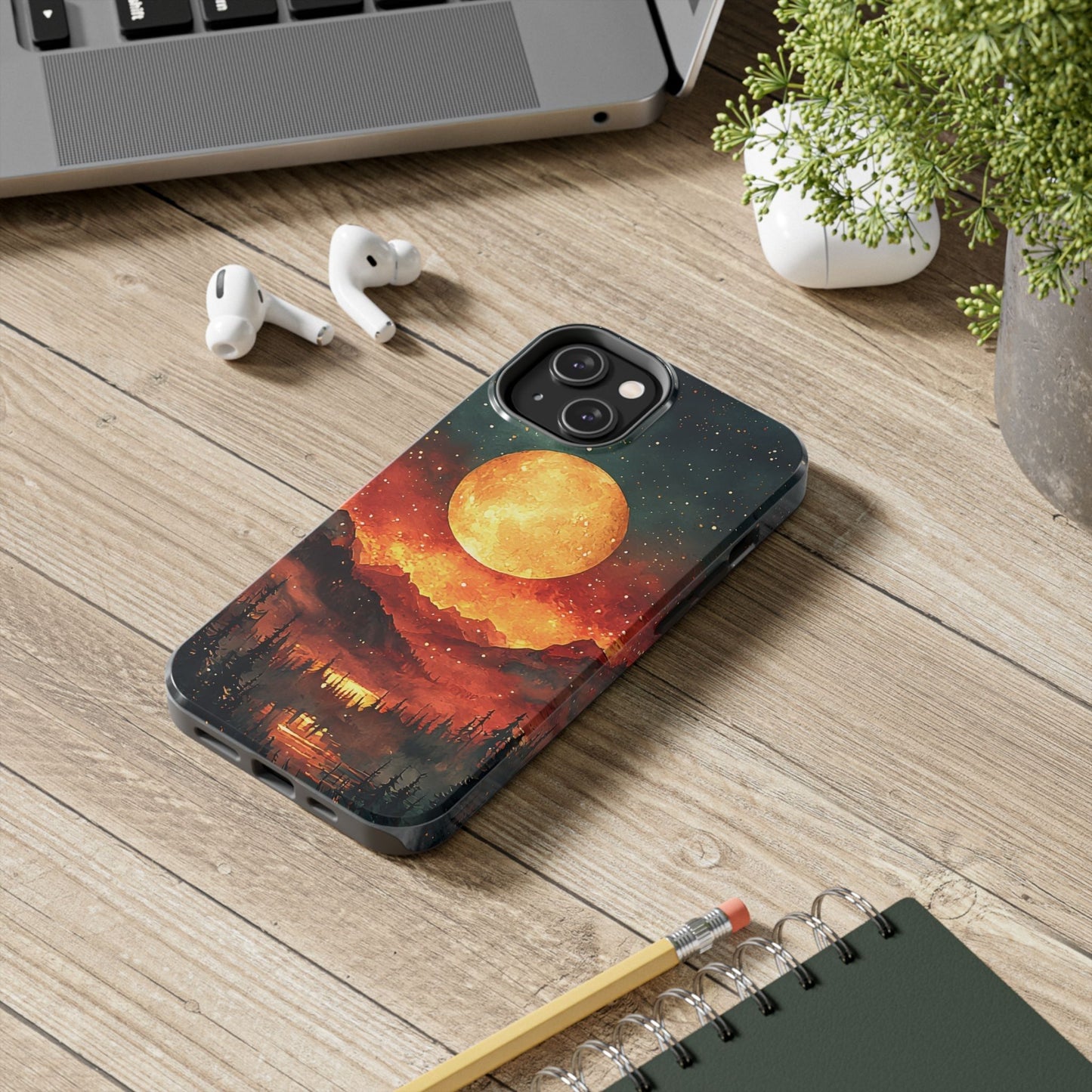 Mountain Sunset Protective Phone Case