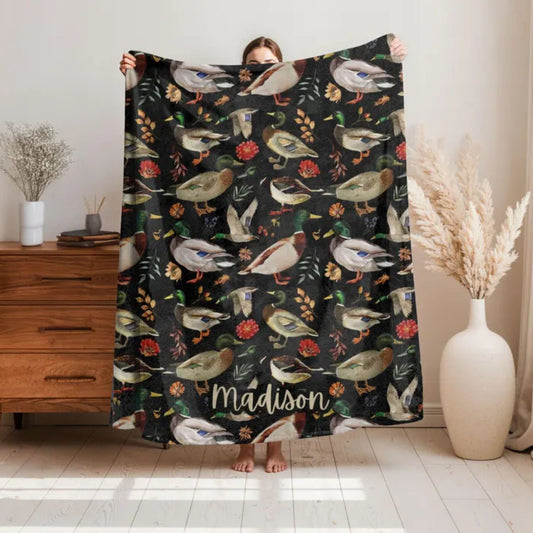 Mallard Duck Throw Blanket