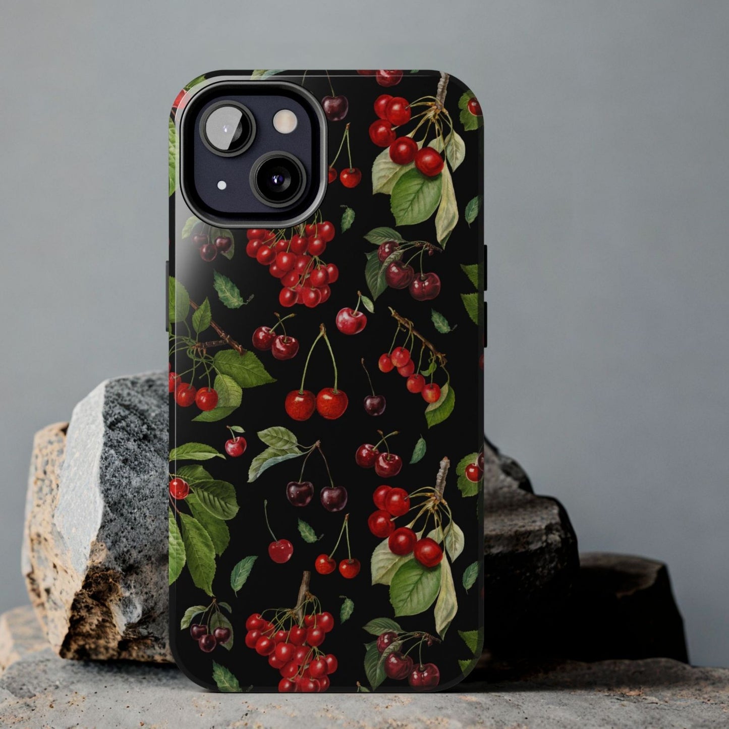 Botanical Cherries Tough Phone Case