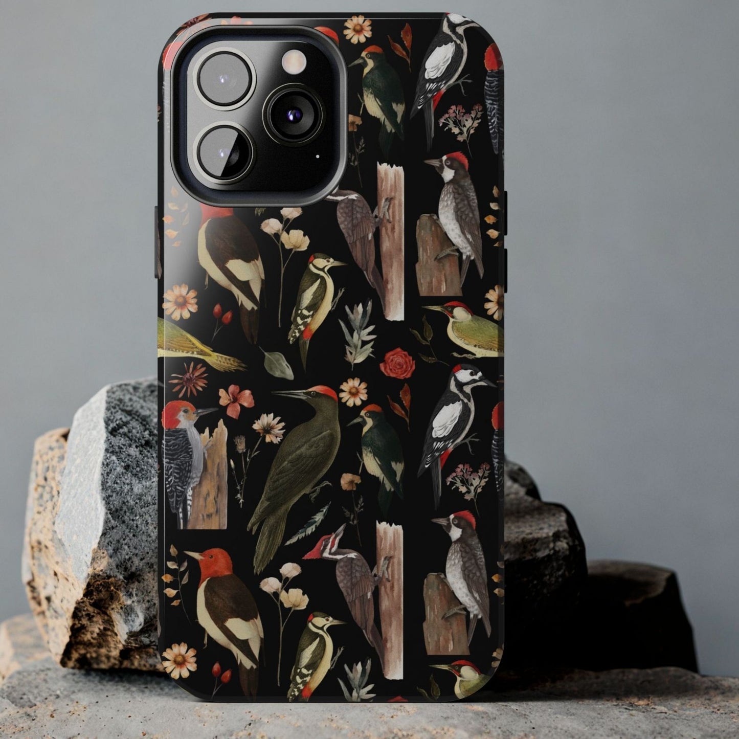 Woodpecker Print Tough Phone Case