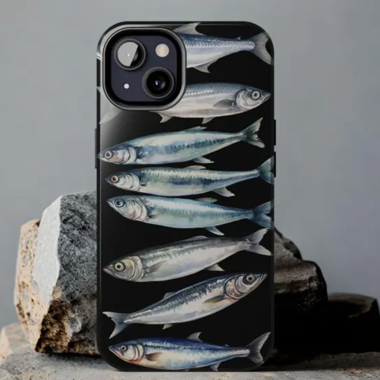 Sardine Cluster Nautical Tough Phone Case