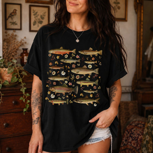 Vintage Trout Botanical T-Shirt