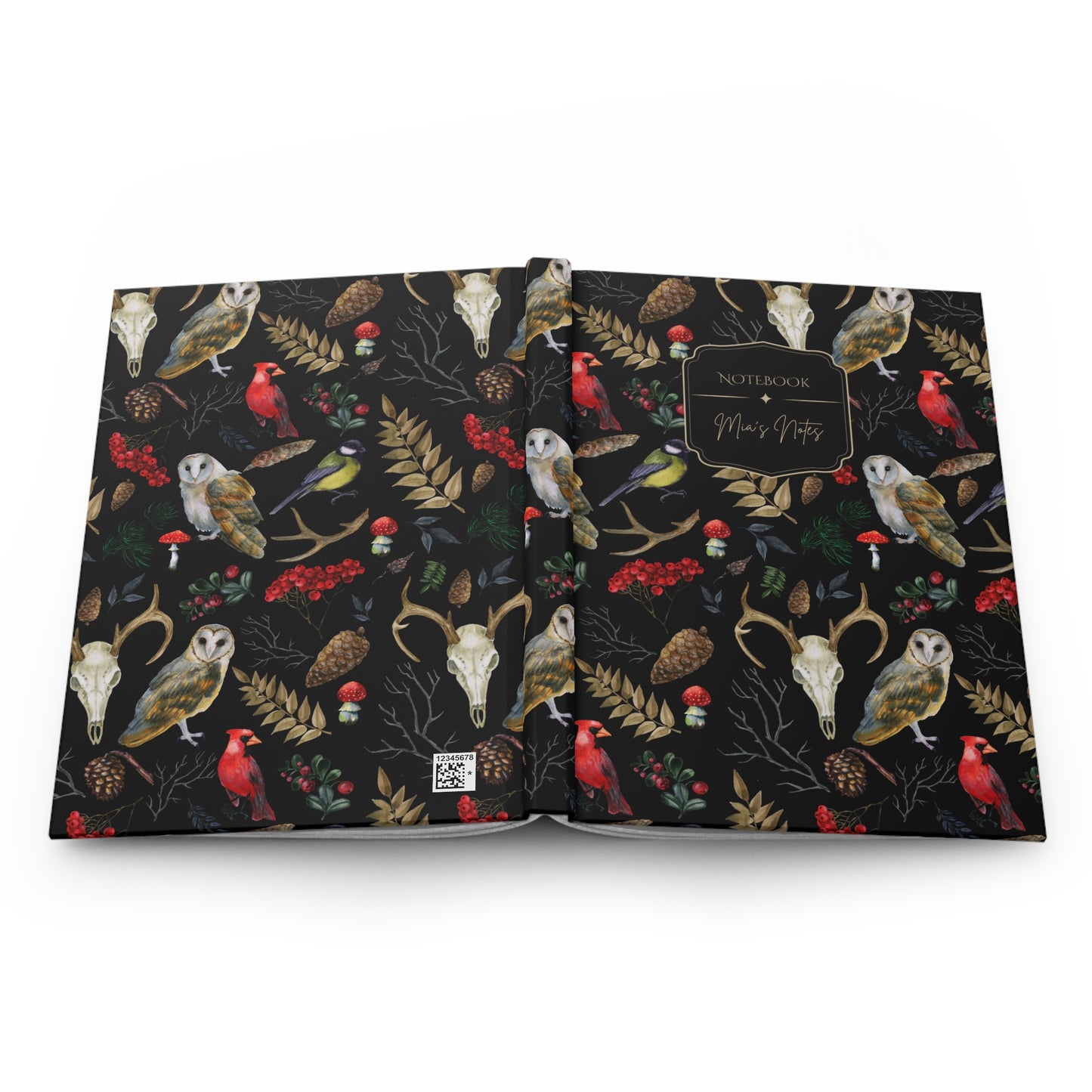 Winter Woodland Animals Hardcover Journal