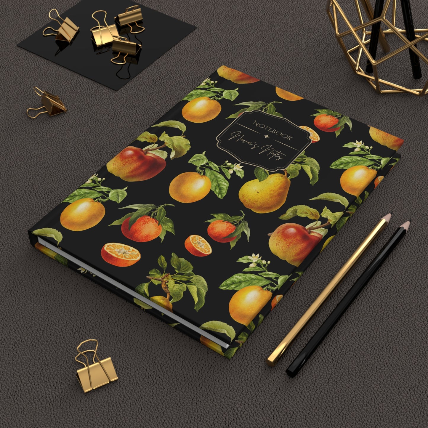 Vintage Citrus Personalized Journal