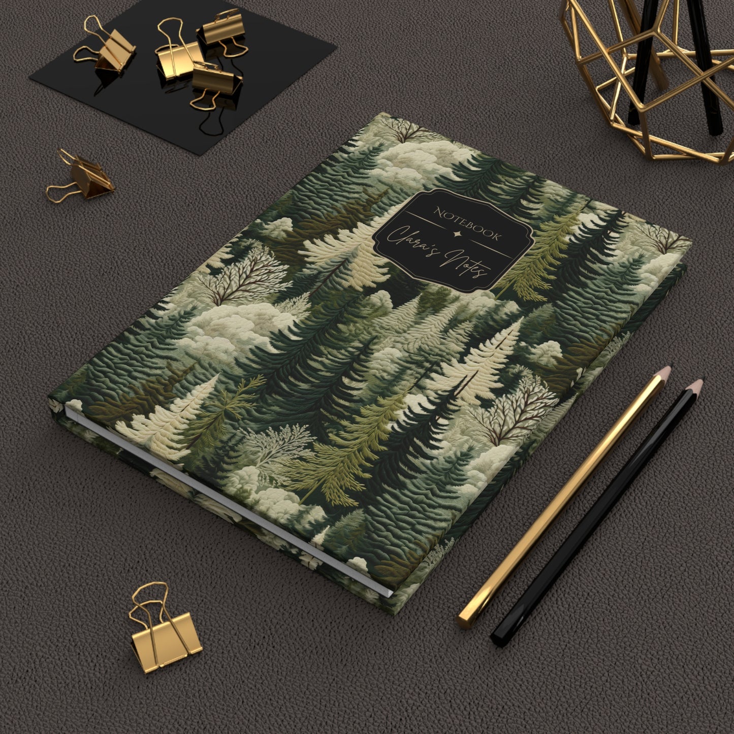 Green Forest Theme Personalized Journal