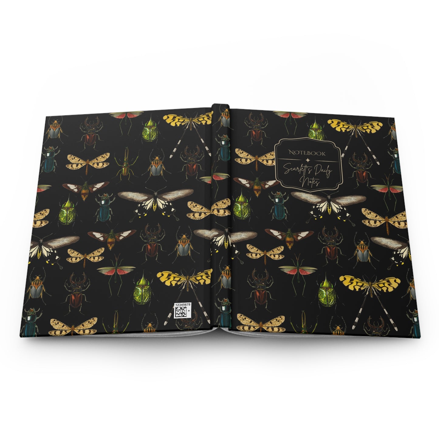 Insect Print Hardcover Journal