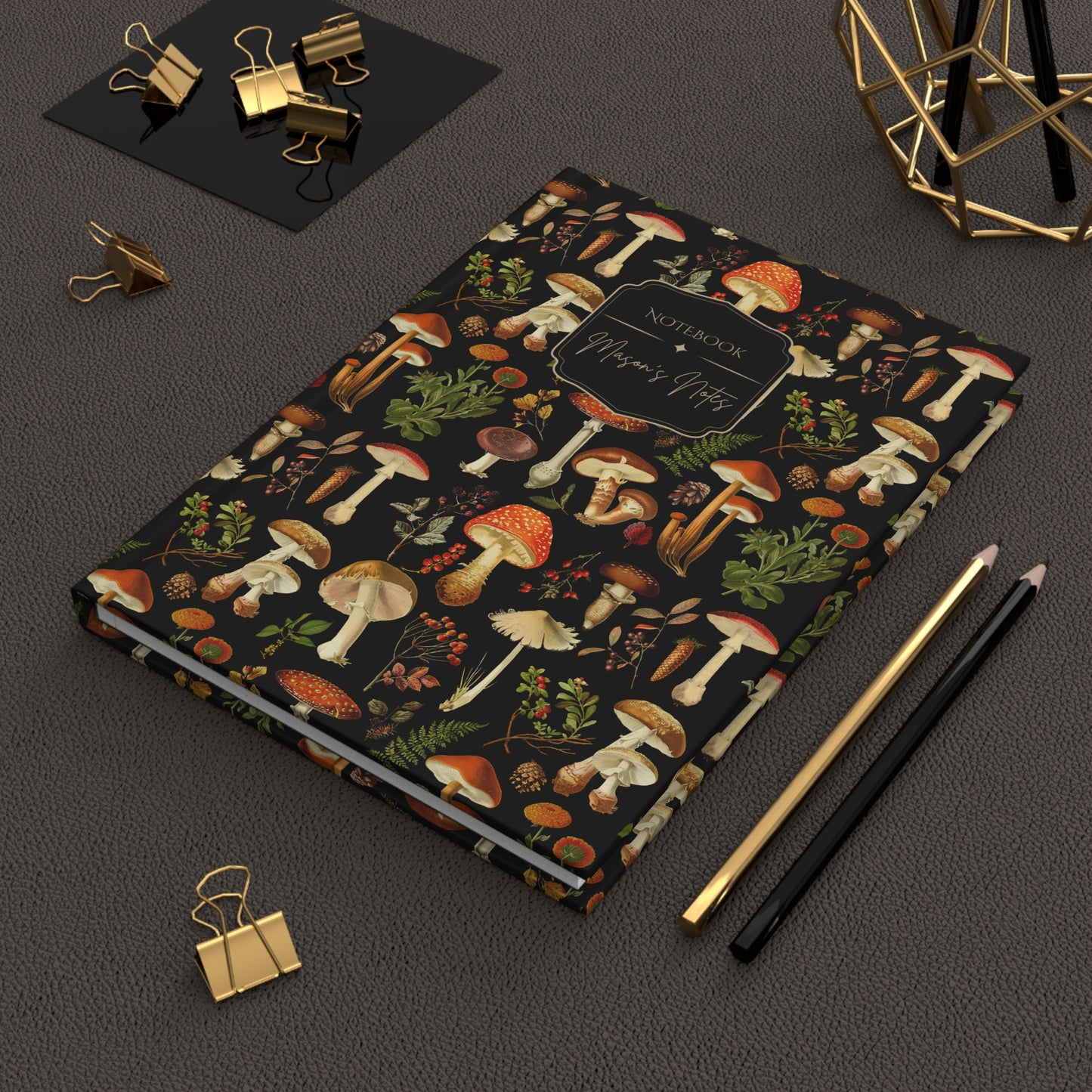 Mushroom Forest Personalized Hardcover Journal