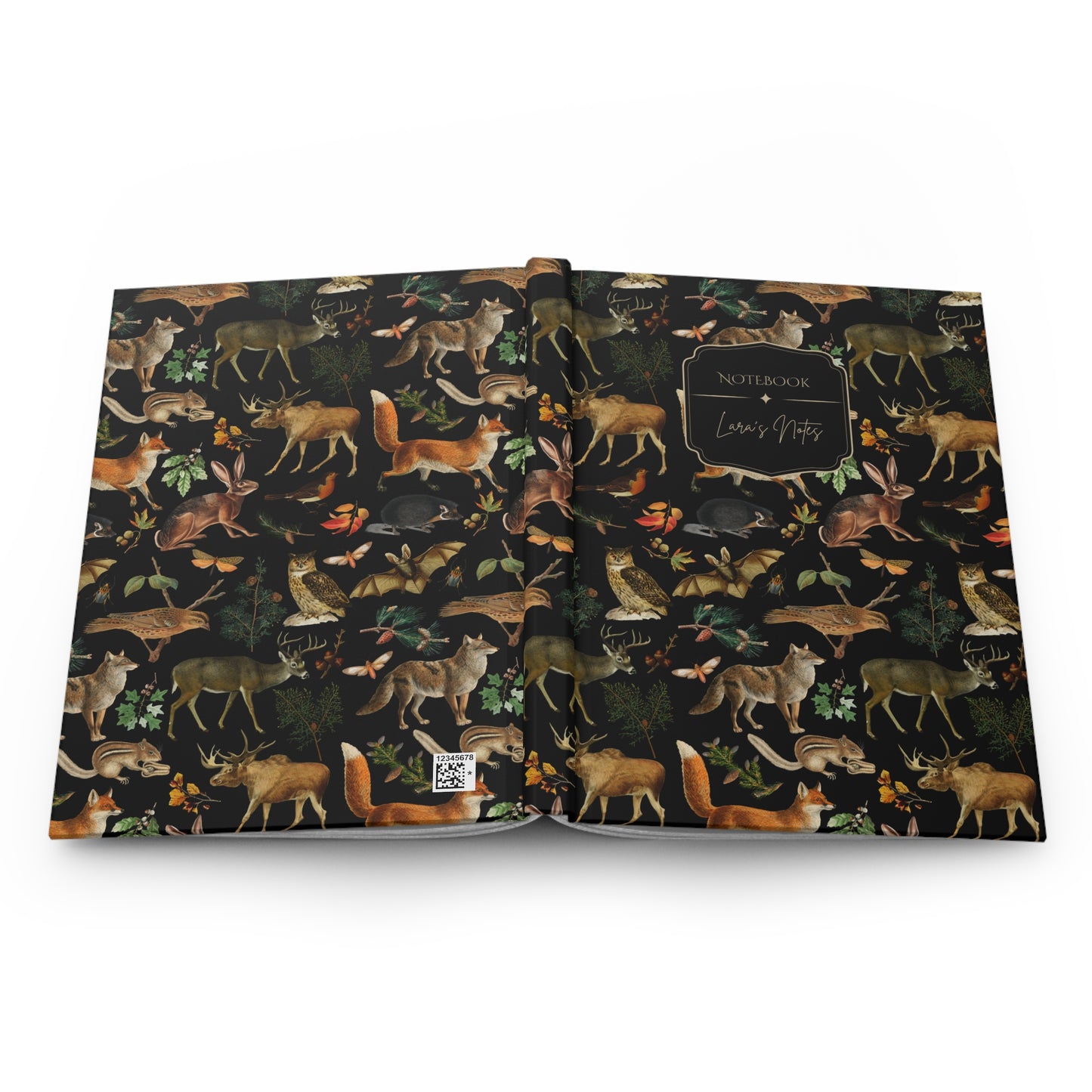 Vintage Woodland Animals Hardcover Journal