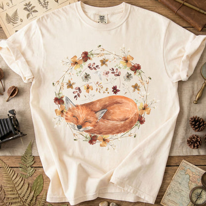 Sleeping Fox Watercolor T-Shirt