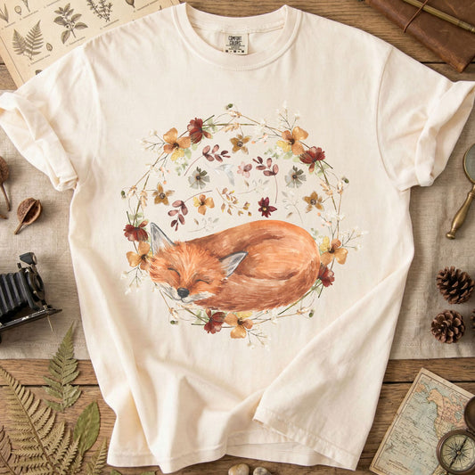 Sleeping Fox Watercolor T-Shirt