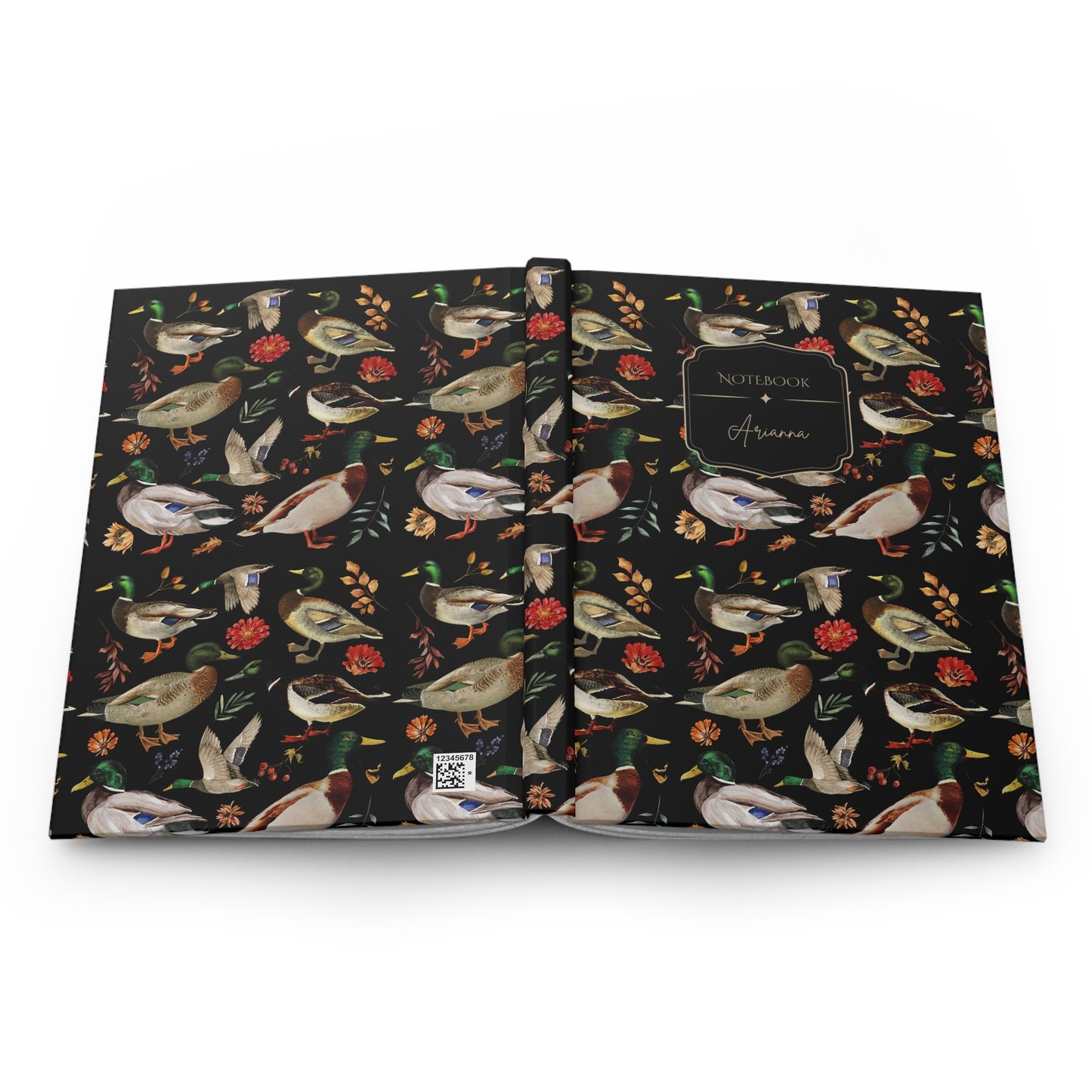 Mallard Duck Personalized Hardcover Lined Journal