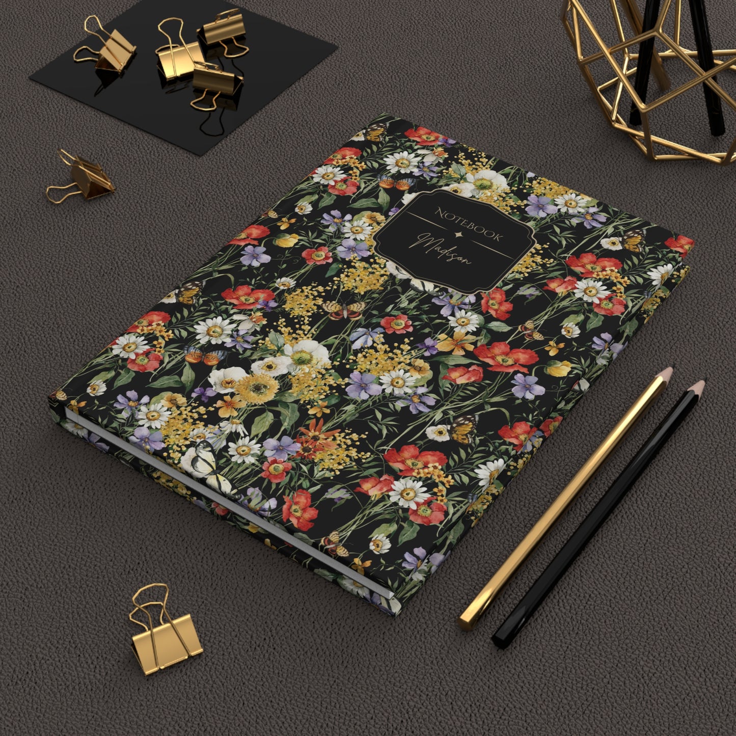 Wildflower Hardcover Personalized Journal