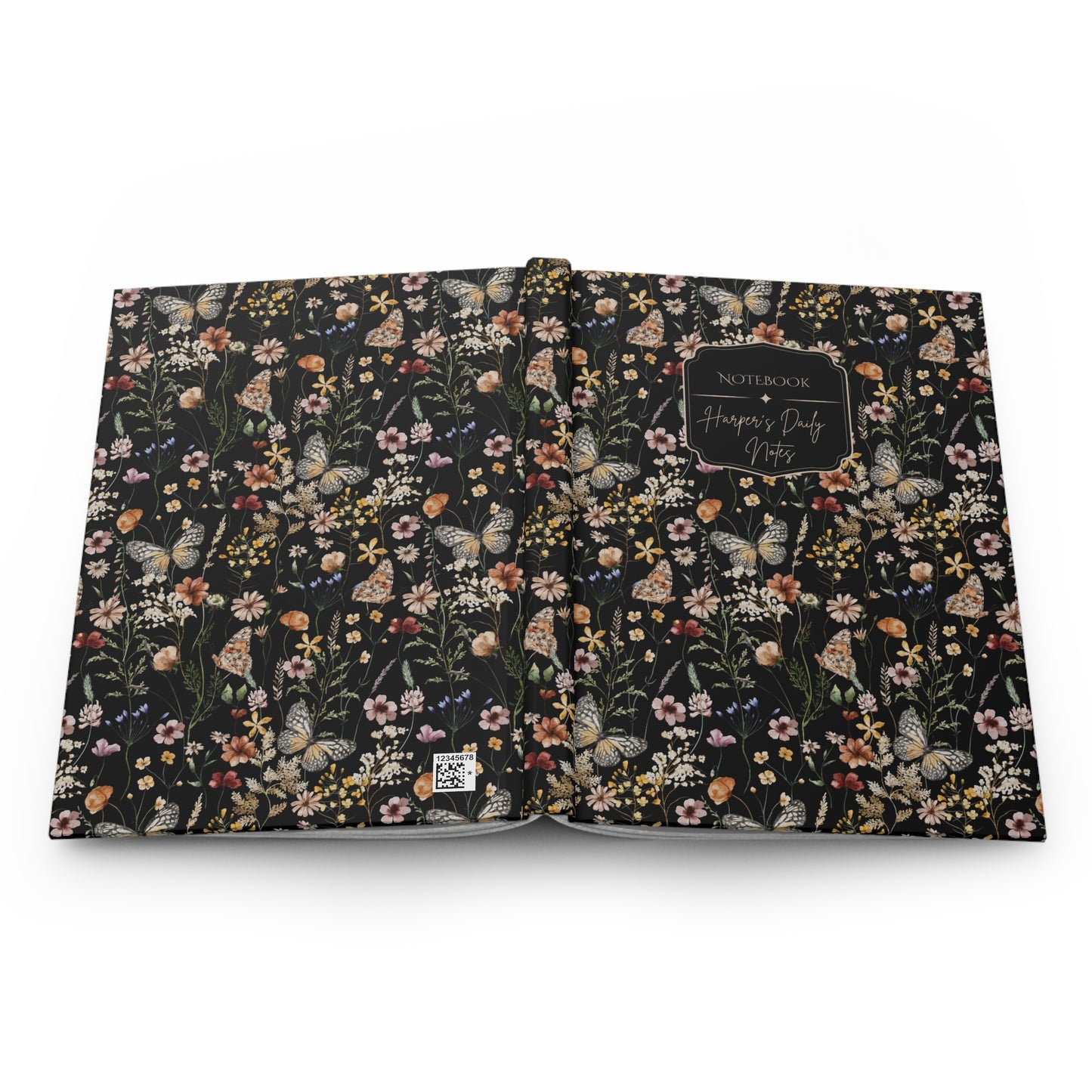 Delicate Wildflower Hardcover Personalized Journal