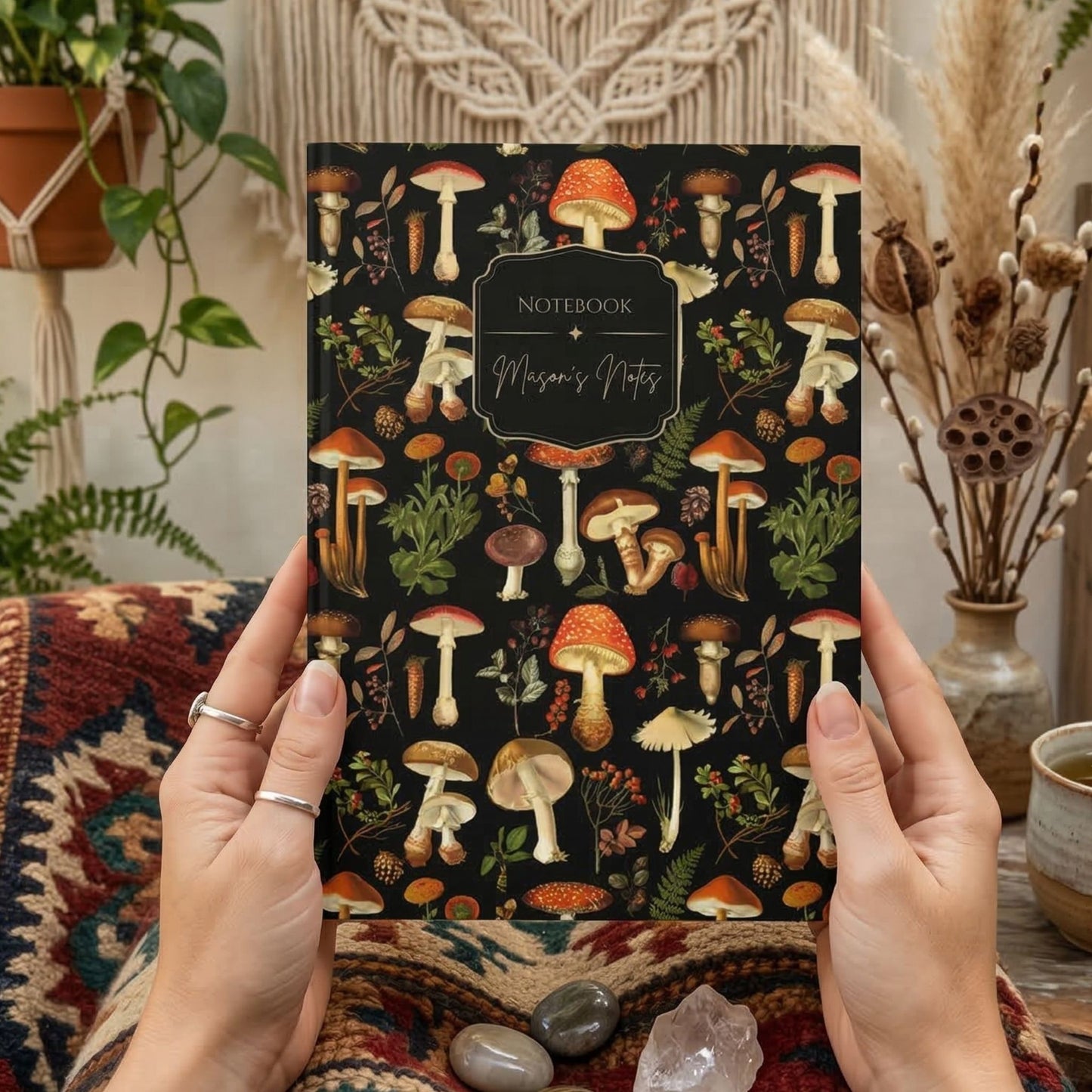 Mushroom Forest Personalized Hardcover Journal