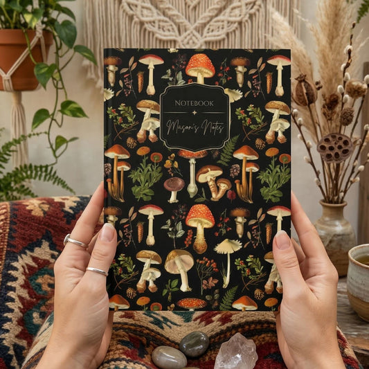 Mushroom Forest Personalized Hardcover Journal