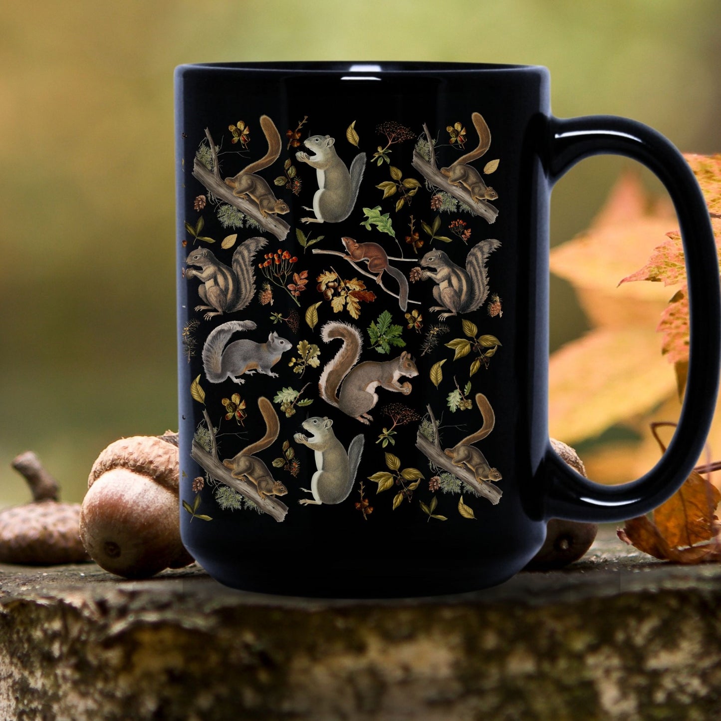 Vintage Squirrel Ceramic Mug