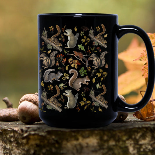 Vintage Squirrel Ceramic Mug