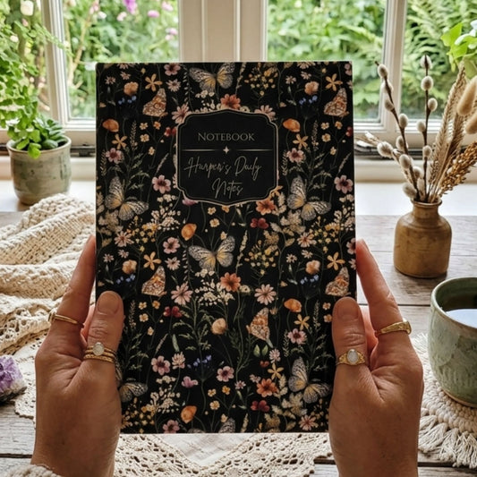 Delicate Wildflower Hardcover Personalized Journal