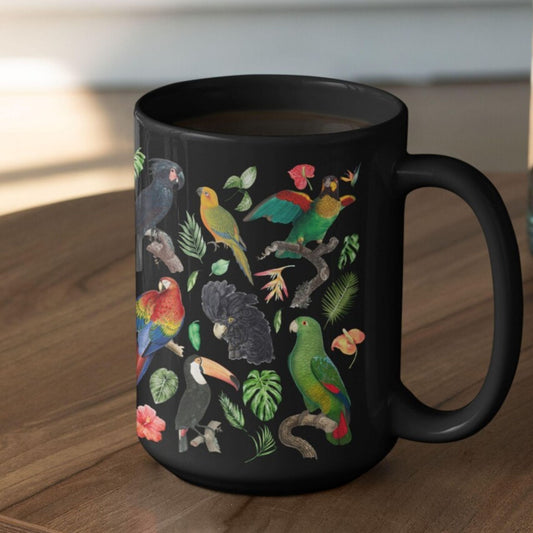 Parrot Tropical Birds 15 Ounce Mug