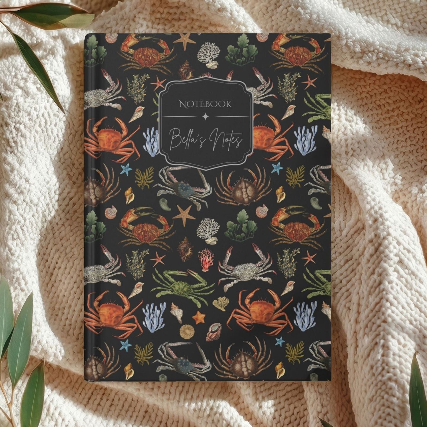 Crab Sea Life Personalized Journal