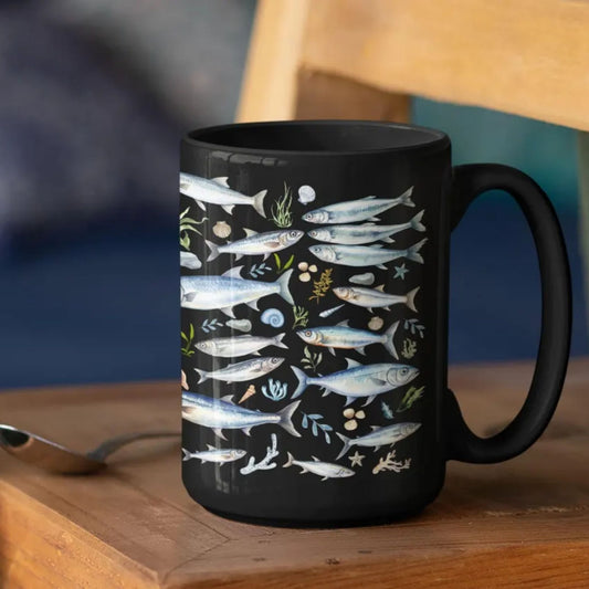 Sardine Fish 15 Ounce Mug