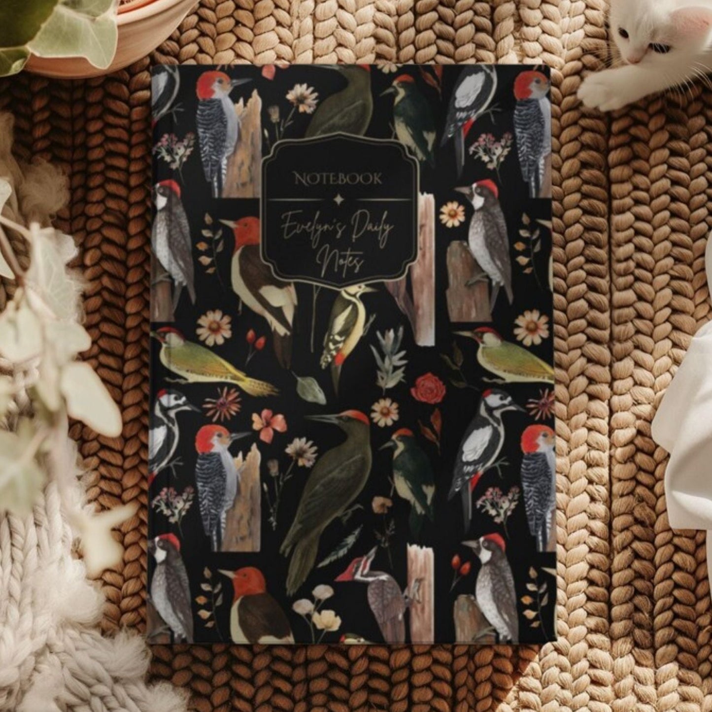 Woodpecker Hardcover Journal