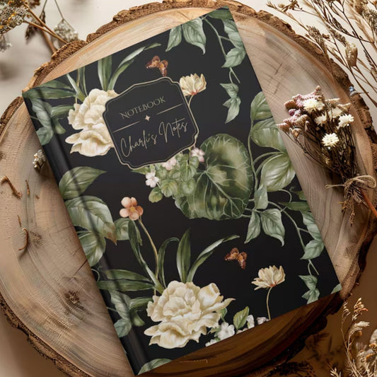 Green Leaves Vintage Botanical Journal