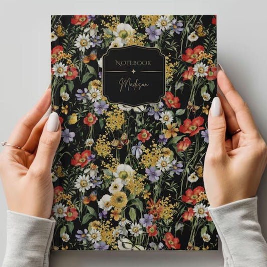 Wildflower Hardcover Personalized Journal