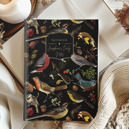 Forest Birds Hardcover Personalized Journal