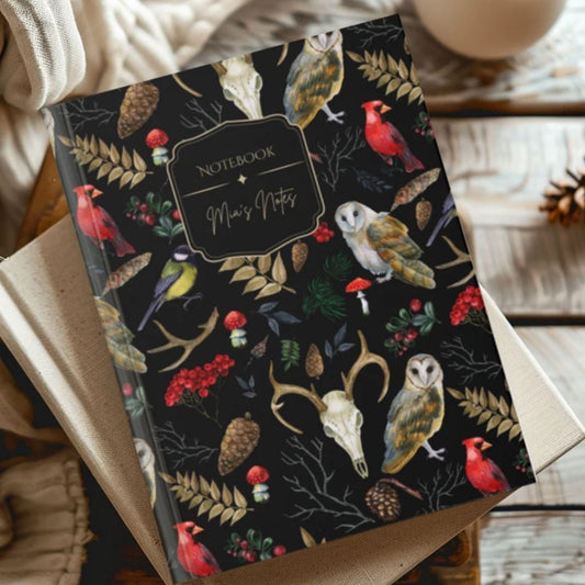 Winter Woodland Animals Hardcover Journal