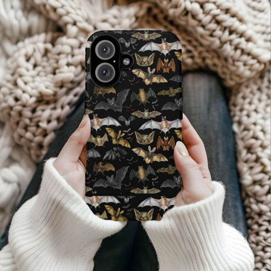 Vintage Bats Gothic Protective Phone Case
