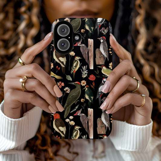 Woodpecker Print Tough Phone Case