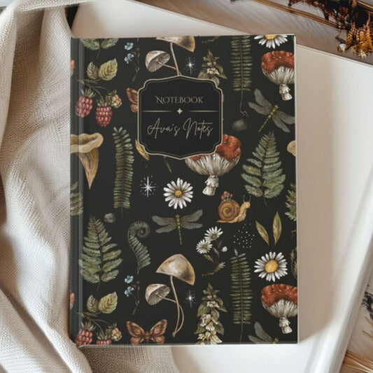 Witchy Dark Cottagecore Personalized Journal