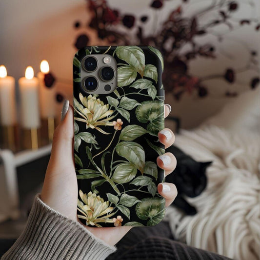 Vintage Botanical Green Leaves Phone Case