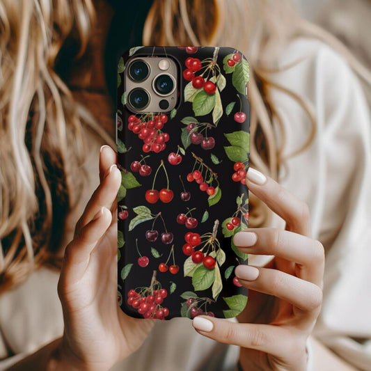 Botanical Cherries Tough Phone Case